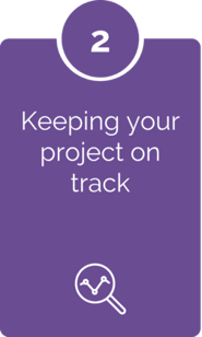 Keeping your project on track graphic